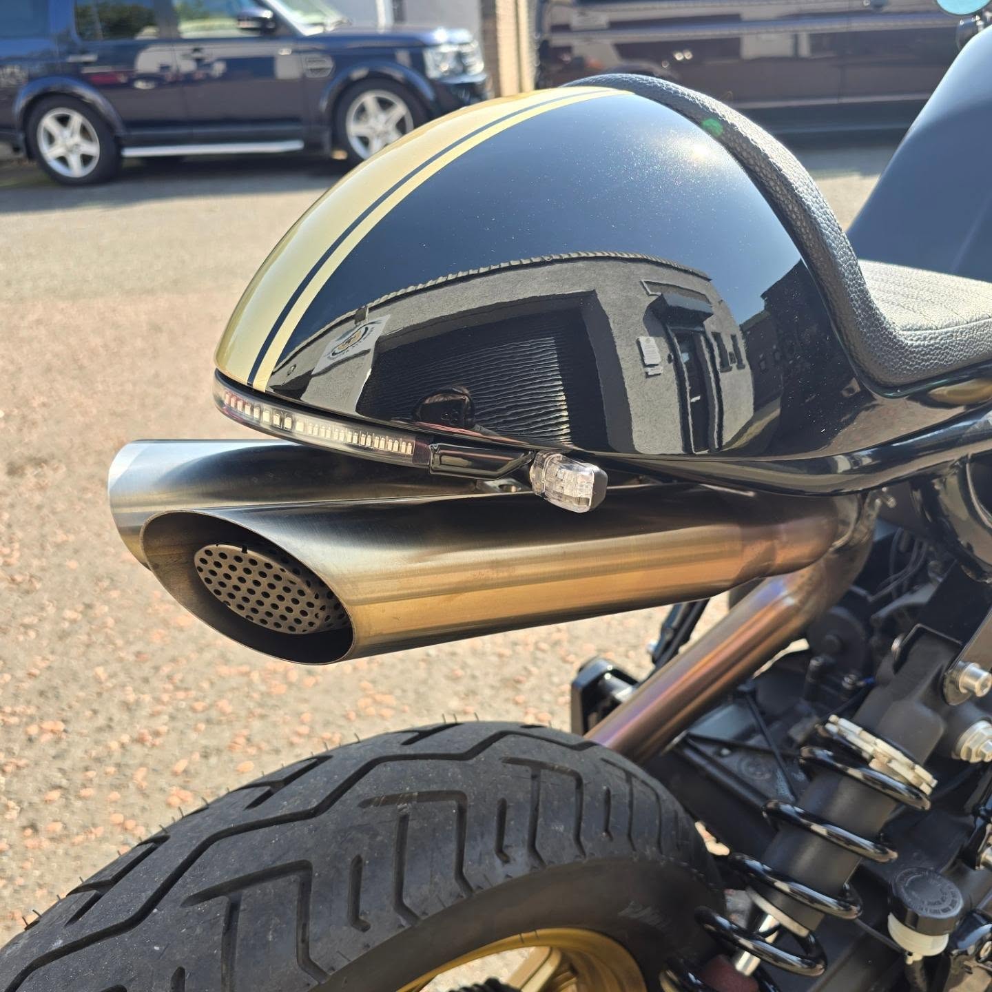 exhaust on motor bike in Ireland