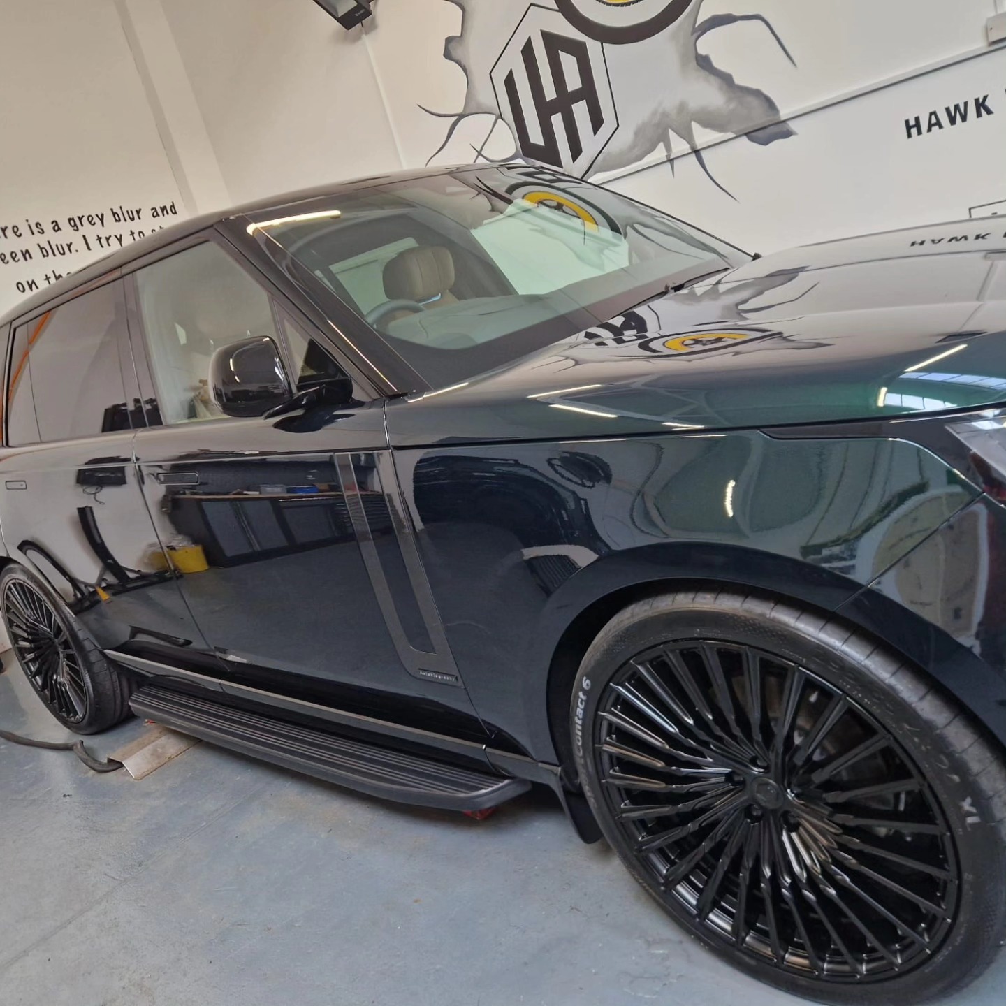 Black Range Rover in Ireland